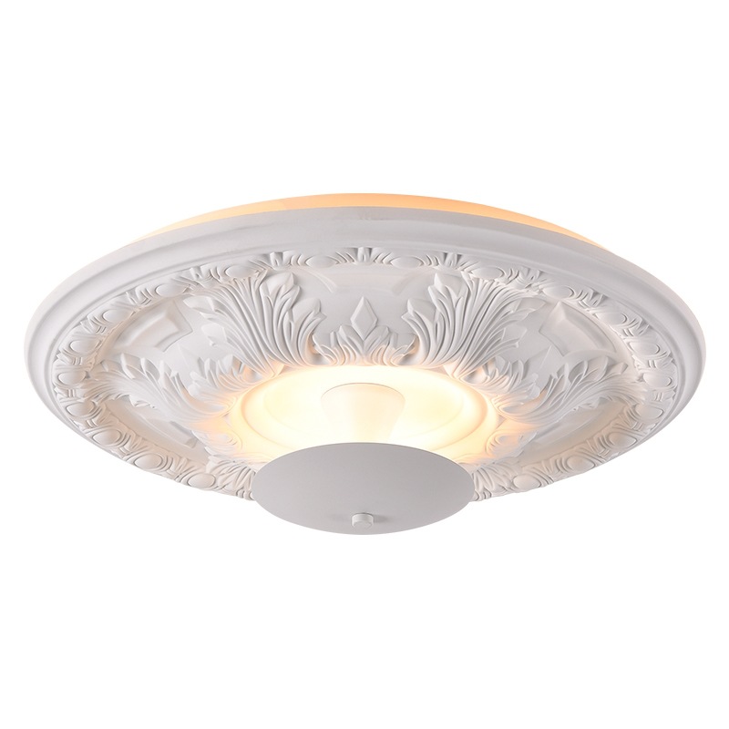 Đèn Ốp Trần Cổ Điển Pháp, Đèn Trần Bảo Vệ Mắt 3 Chế Độ Màu Decor Phòng Ngủ/ Phòng Khách/ Lối Đi - Ảnh 4