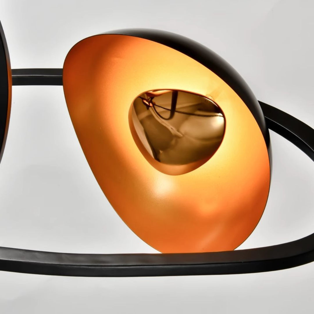 Đèn Chùm Nhôm Bauhaus Màu Đen