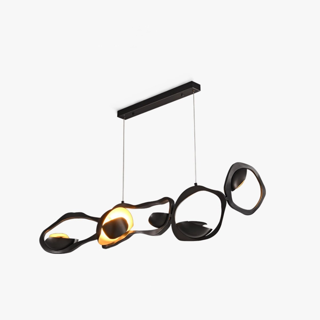 Đèn Chùm Nhôm Bauhaus Màu Đen