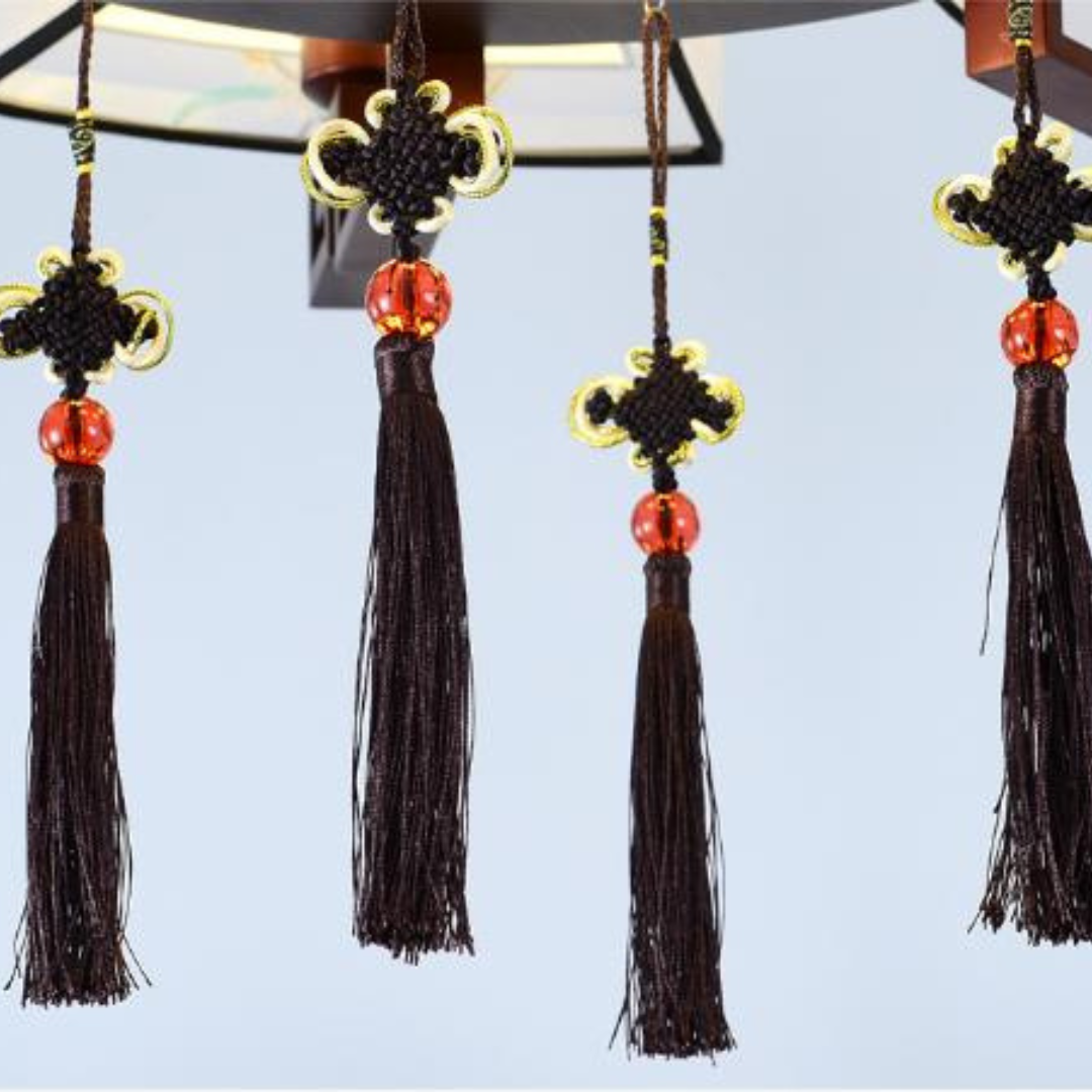 Đèn Trần Chao Vải Hoa Thuỷ Tiên