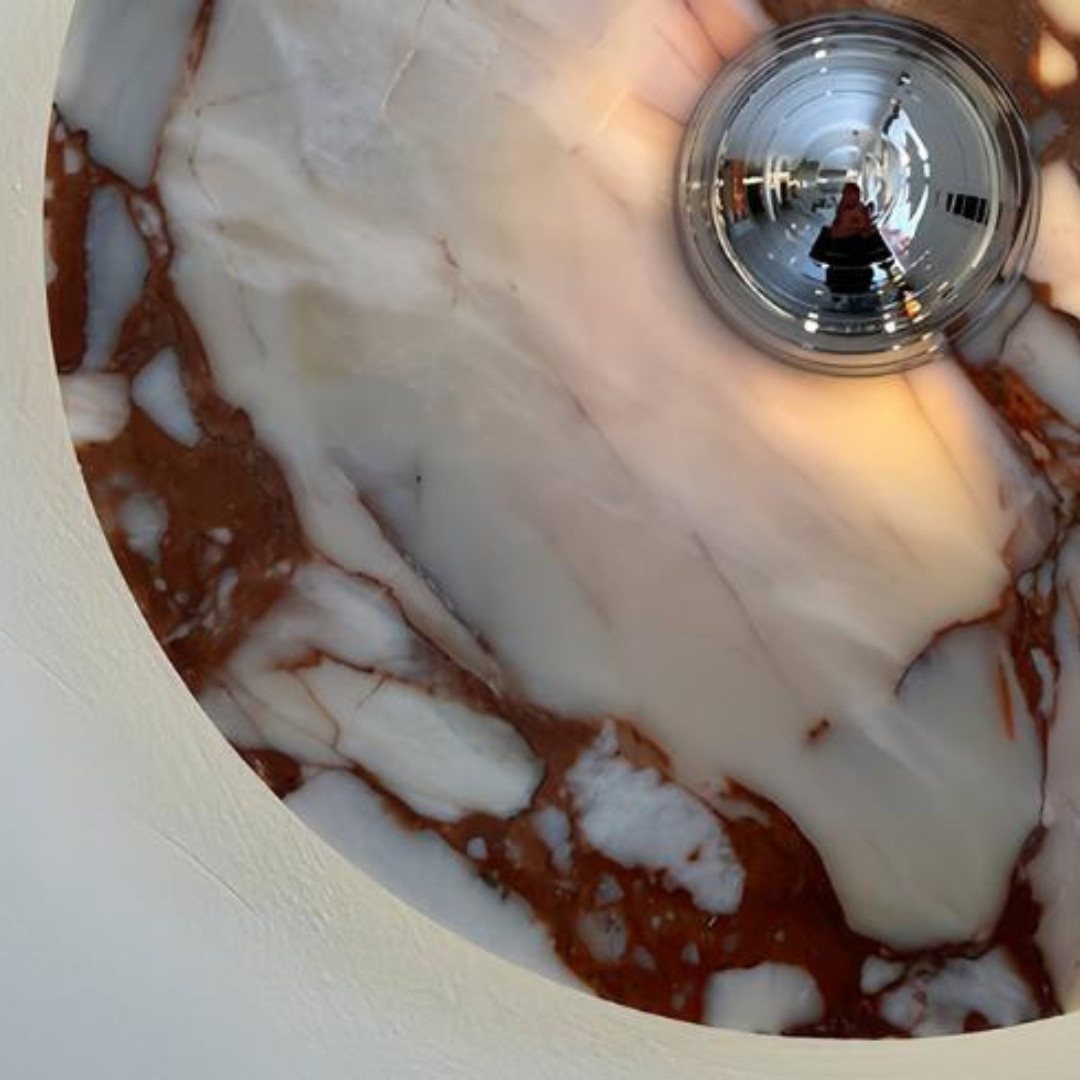 Đèn Tường Tròn Đá Cẩm Thạch Đẹp