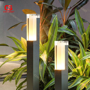 Cột đèn led sân vườn hình trụ cao với thiết kế nhỏ gọn, đơn giản