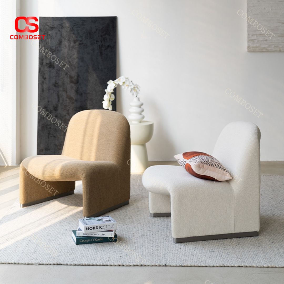 Sofa thư giãn không tay vịn được thiết kế theo lối Châu Âu hiện đại và đơn giản