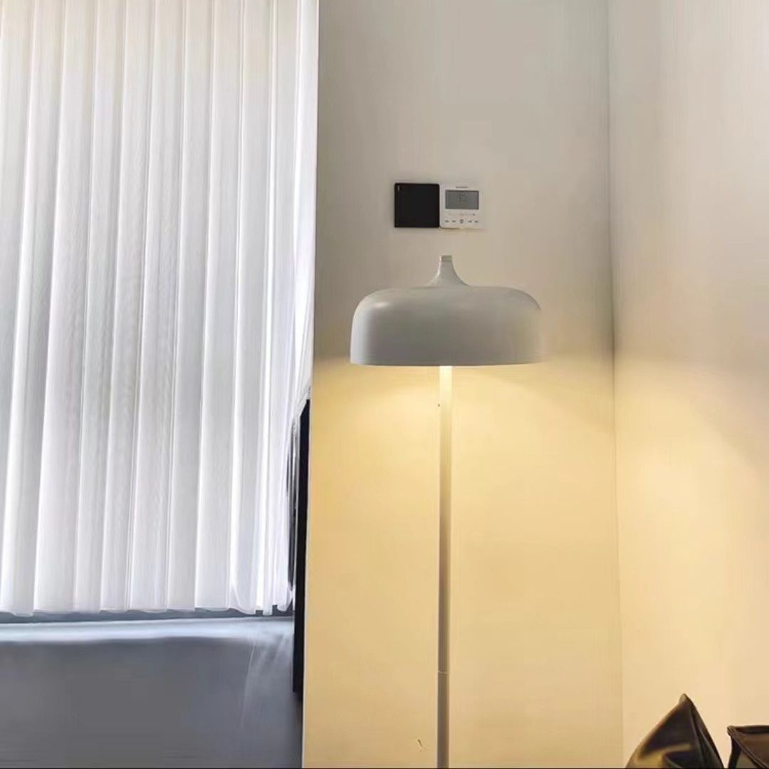 Đèn Sàn Bắc Âu Chao Nón Có Dây Kéo, Đèn Đứng Bắc Âu 2 Màu Đen, Trắng Decor Phòng Khách - Ảnh 7