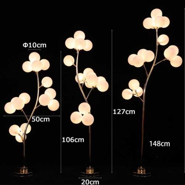 Đèn Sàn Thân Cong Chữ S 16 Bóng Led, Đèn Sàn Trang Trí Lối Đi Sảnh Tiệc, Nhà Hàng, Đạo Cụ Sân Khấu - Ảnh 7