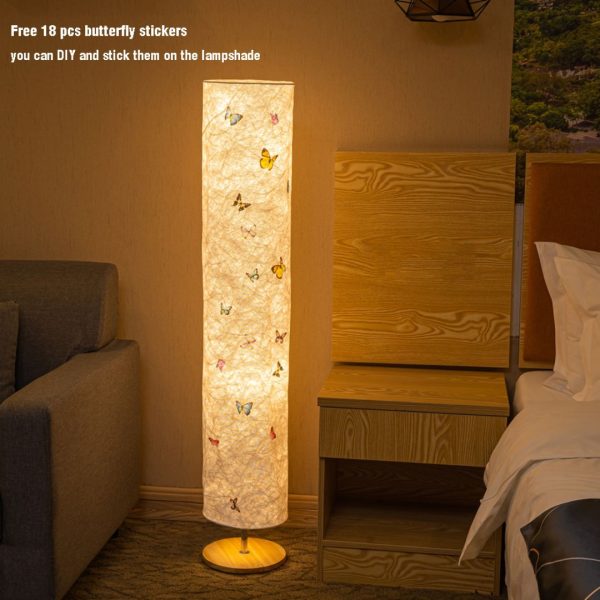 Đèn Sàn Trụ Tròn 52 Inch Chao Vải Đơn Sắc, Phiên Bản Nhiều Màu RGB, Đèn Đứng Phòng Khách, Phòng Ngủ - Hình ảnh 2