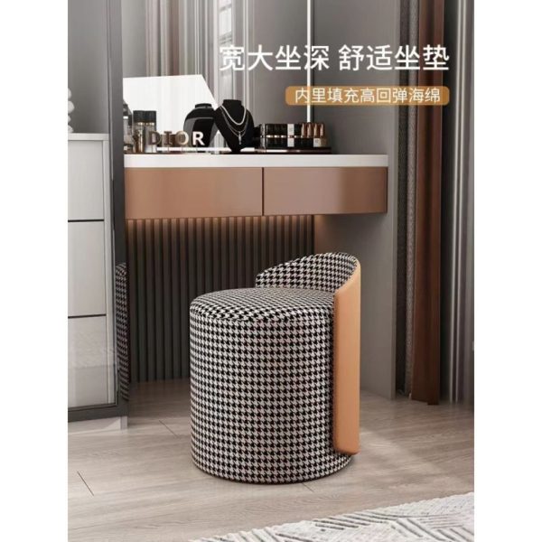 Ghế Tựa Trang Điểm Xoay 360 Độ, Ghế Sofa Bắc Âu Thiết Kế Đơn Giản Nhẹ Nhàng Có Tựa Lưng - Hình ảnh 6