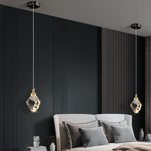 Đèn Thả Pha Lê Giọt Nước, Đèn Treo Pha Lê Điều Chỉnh Độ Cao Decor Bàn Ăn, Phòng Ngủ, Quầy Bar - Hình ảnh 6