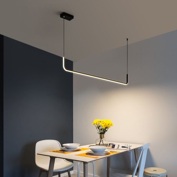 Đèn Thả Trần Thanh Dài Chữ U, Đèn Treo Thả Bắc Âu, Đèn Chùm Tối Giản Decor Bàn Ăn/Phòng Ăn - Hình ảnh 7