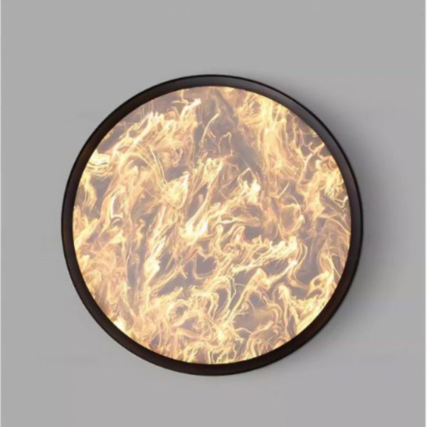 Đèn Trần Led Có Bộ Khuếch Tán Hiệu Ứng Vân Mây, Đèn Ốp Trần Tròn Siêu Mỏng Hiện Đại Decor Phòng Khách/ Ngủ - Hình ảnh 6
