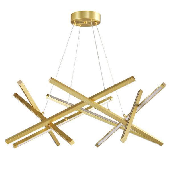 Đèn Chùm Led Bắc Âu Nghệ Thuật, Đèn Chùm Thả Trần Hình Học Độc Đáo, Đèn Treo Sang Trọng Decor Không Gian Sống - Hình ảnh 5
