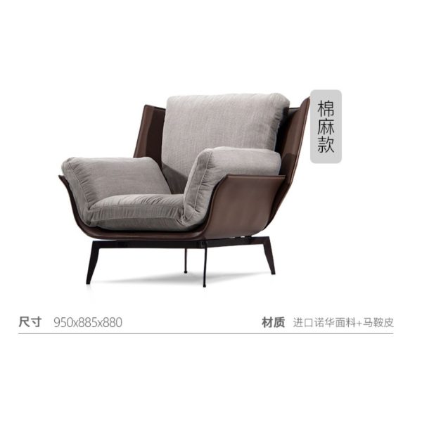 Ghế Sofa Kiểu Ý Đệm Nhung Sang Trọng, Ghế Sofa Đơn Phòng Khách, Ghế Sofa Giải Trí Dành Cho Gia Đình - Hình ảnh 5