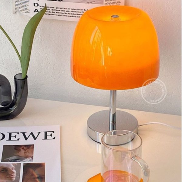 Đèn Bàn Hình Nấm Cổng Sạc USB, Đèn Bàn Thiết Kế Dễ Thương Decor Phòng Khách/ Phòng Ngủ - Hình ảnh 5