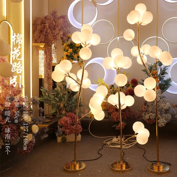 Đèn Sàn Thân Cong Chữ S 16 Bóng Led, Đèn Sàn Trang Trí Lối Đi Sảnh Tiệc, Nhà Hàng, Đạo Cụ Sân Khấu - Ảnh 5