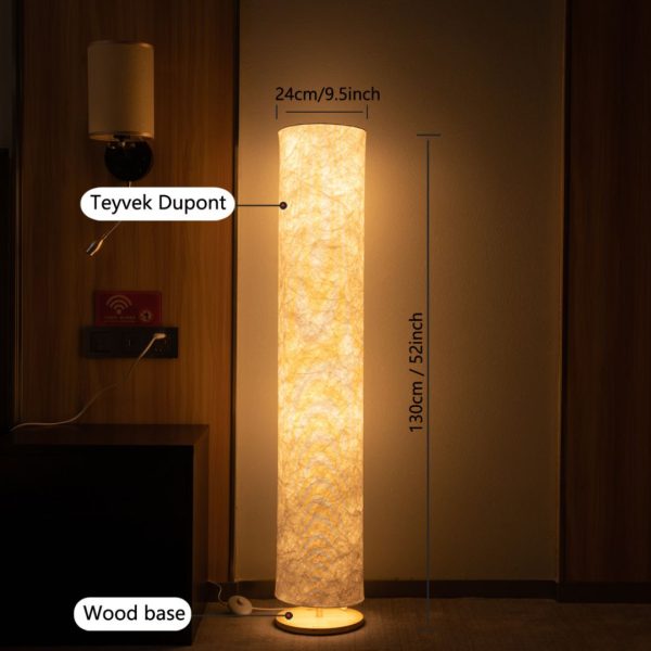 Đèn Sàn Trụ Tròn 52 Inch Chao Vải Đơn Sắc, Phiên Bản Nhiều Màu RGB, Đèn Đứng Phòng Khách, Phòng Ngủ - Hình ảnh 6