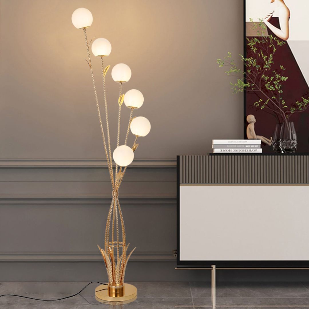 Đèn Sàn Chao Tròn Họa Tiết Galaxy, Đèn Sàn Led Điều Khiển Từ Xa, Đèn Đứng Decor Phòng Khách - Ảnh 5