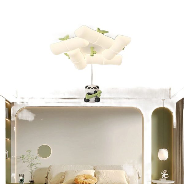 Đèn Ốp Trần Gấu Trúc Cho Bé, Đèn Trần Thiết Kế Sáng Tạo Bảo Vệ Mắt Decor Phòng Khách/ Phòng Ngủ - Hình ảnh 5