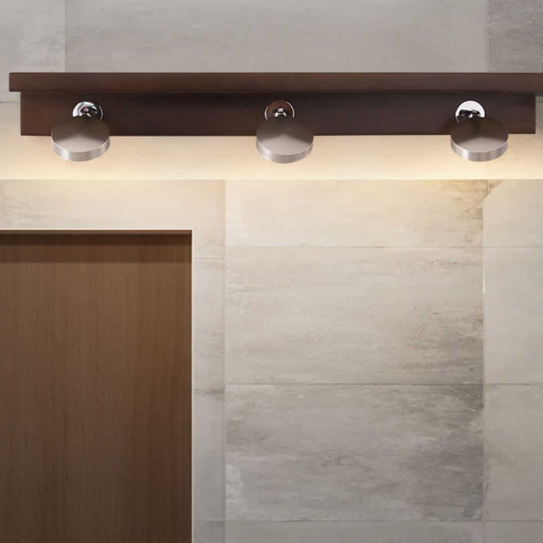 Đèn Led Chiếu Sáng Gương Gỗ Óc Chó, Đèn Treo Tường Phòng Ngủ, Đầu Giường, Phòng Tắm - Ảnh 6