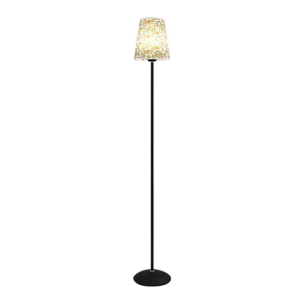 Đèn Để Sàn Chao Nón Họa Tiết Hoa, Đèn Đứng Retro 3 Chế Độ Màu, Đèn Trang Trí Phòng Khách/ Phòng Ngủ - Hình ảnh 4