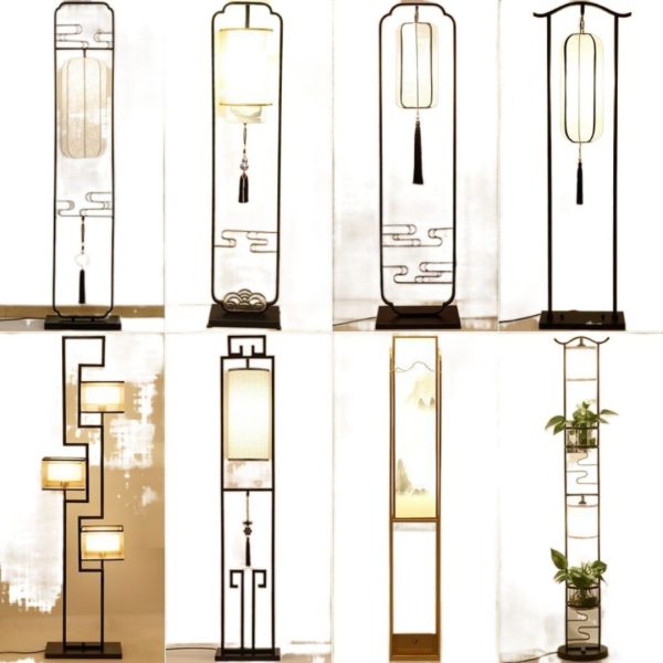 Đèn Sàn Phong Cách Trung Hoa, Đèn Lồng Sắt Nghệ Thuật Nhiều Họa Tiết May Mắn Decor Phòng Khách/ Phòng Ngủ - Hình ảnh 4