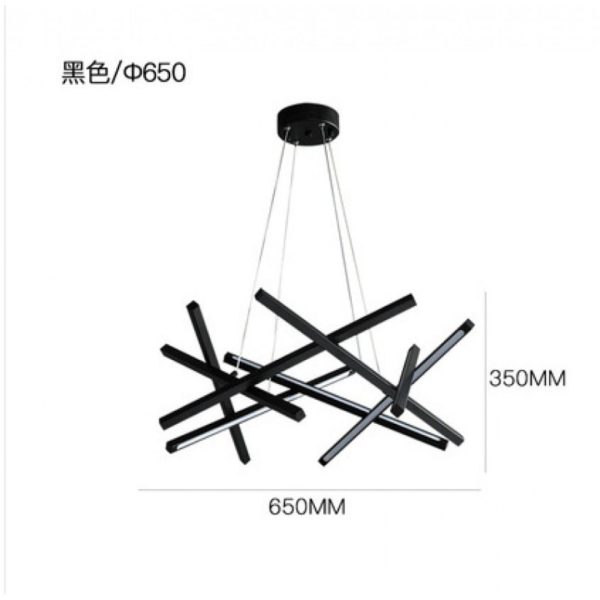 Đèn Chùm Led Bắc Âu Nghệ Thuật, Đèn Chùm Thả Trần Hình Học Độc Đáo, Đèn Treo Sang Trọng Decor Không Gian Sống - Hình ảnh 4