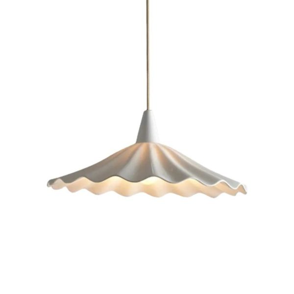 Đèn Treo Xếp Ly Hình Lá Sen Bằng Gốm, Đèn Thả Trần Kiểu Pháp Retro Decor Phòng Khách, Phòng Ăn - Hình ảnh 4