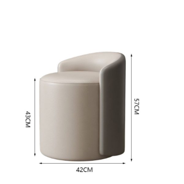 Ghế Tựa Trang Điểm Xoay 360 Độ, Ghế Sofa Bắc Âu Thiết Kế Đơn Giản Nhẹ Nhàng Có Tựa Lưng - Hình ảnh 4