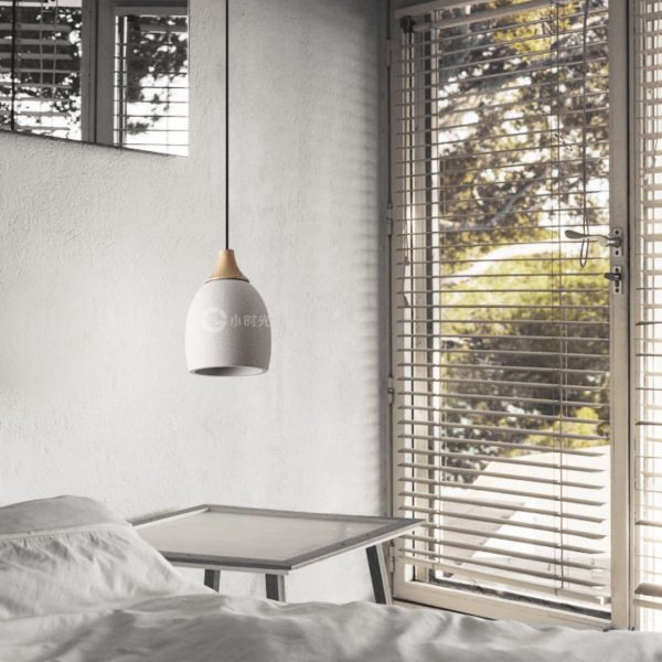 Đèn Led Thả Trần Xi Măng Đuôi Gỗ, Đèn Treo Phong Cách Nhật Bản, Đèn Thả Decor Phòng Ngủ,Bar,Nhà Hàng - Hình ảnh 4