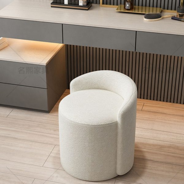 Ghế Tựa Trang Điểm Xoay 360 Độ, Ghế Sofa Bắc Âu Thiết Kế Đơn Giản Nhẹ Nhàng Có Tựa Lưng - Hình ảnh 3