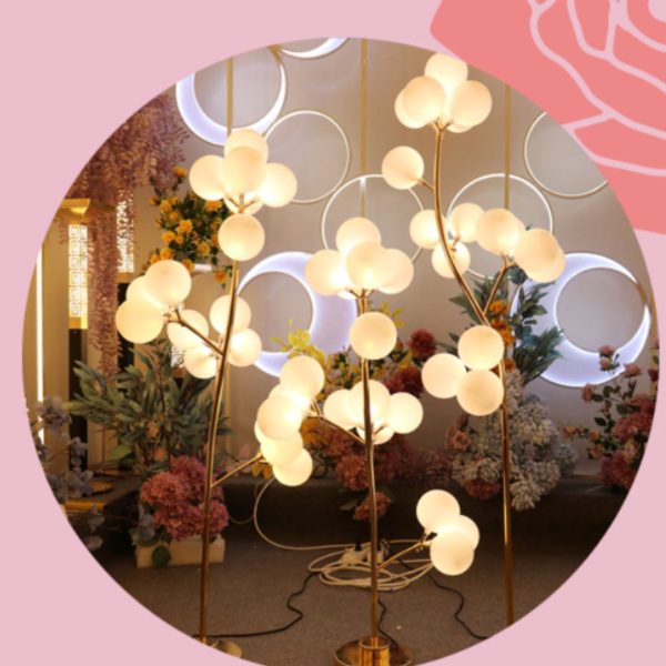 Đèn Sàn Thân Cong Chữ S 16 Bóng Led, Đèn Sàn Trang Trí Lối Đi Sảnh Tiệc, Nhà Hàng, Đạo Cụ Sân Khấu - Ảnh 3