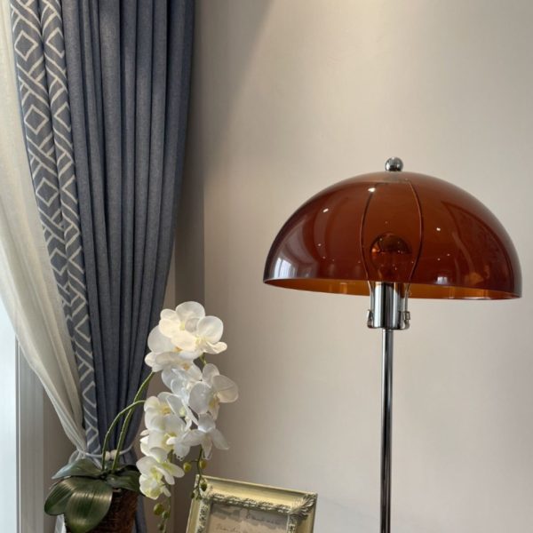 Đèn Sàn Bán Cầu Acrylic Trong Suốt, Đèn Sàn Retro Bauhaus, Đèn Đứng Cổ Điển Decor Mọi Không Gian - Hình ảnh 4
