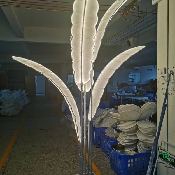 Combo 5 Đèn Led Vải Hình Cây Chuối Decor Tiệc, Đèn Led Trang Trí Lối Tiệc Cưới, Sảnh, Nhà Hàng, Khách Sạn - Hình ảnh 3