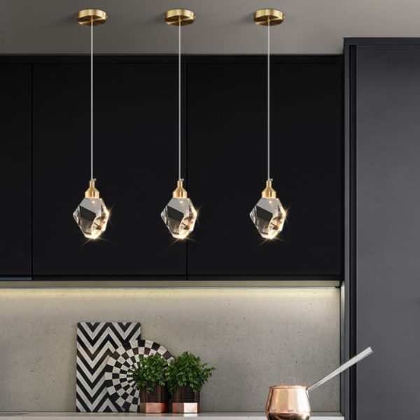 Đèn Thả Pha Lê Giọt Nước, Đèn Treo Pha Lê Điều Chỉnh Độ Cao Decor Bàn Ăn, Phòng Ngủ, Quầy Bar - Hình ảnh 2