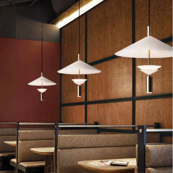 Đèn Treo Bắc Âu Thiết Kế Đĩa Bay, Đèn Thả Trần Hậu Hiện Đại Decor Không Gian Nhà Hàng, Quán Ăn - Hình ảnh 2