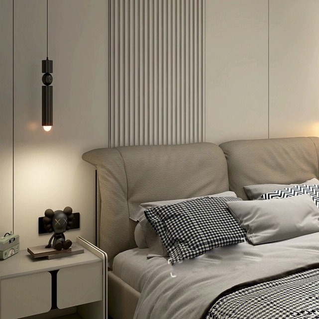 Đèn Thả Hình Trụ Tròn Bằng Đồng, Đèn Treo Bắc Âu Dùng Trang Trí Phòng Ngủ, Nhà Hàng, Hành Lang - Ảnh 2