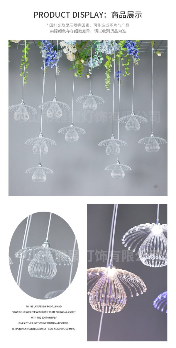 Bộ 10 Đèn Acrylic Nhiều Kiểu Dáng, Đèn Thả Trần Dạ Quang Decor Tiệc Cưới, Nhà Hàng - Hình ảnh 5