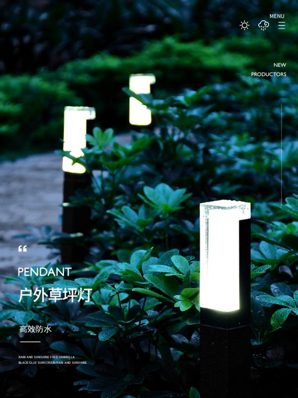 Cột Đèn Led Sân Vườn Hình Trụ Cao Chống Nước, Đèn Led Năng Lượng Mặt Trời Decor Cảnh Quang, Sân Vườn - Hình ảnh 6