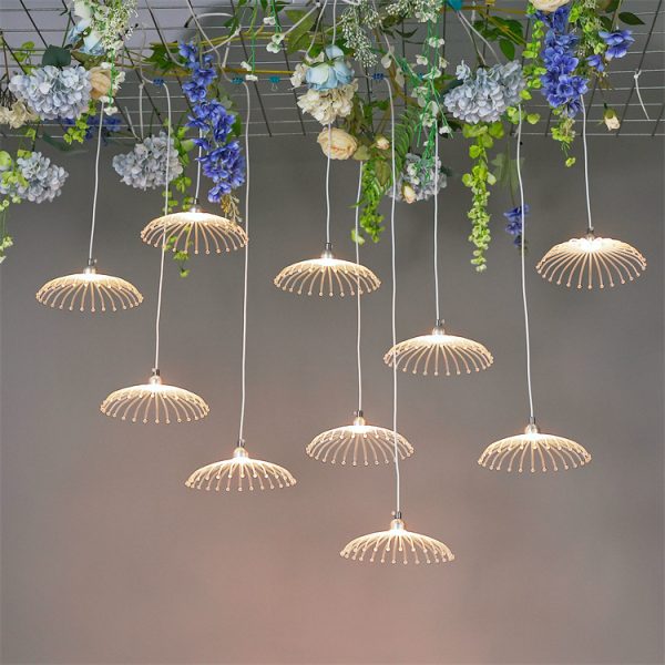 Bộ 10 Đèn Acrylic Nhiều Kiểu Dáng, Đèn Thả Trần Dạ Quang Decor Tiệc Cưới, Nhà Hàng - Hình ảnh 2