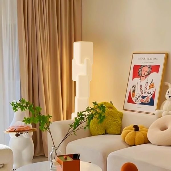 Đèn Để Sàn Khối Chữ Nhật, Đèn Sàn Hiệu Ứng RGB Bắc Âu Decor Phòng Khách/ Phòng Ngủ - Hình ảnh 8