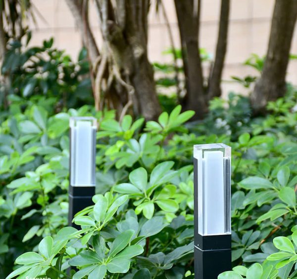 Cột Đèn Led Sân Vườn Hình Trụ Cao Chống Nước, Đèn Led Năng Lượng Mặt Trời Decor Cảnh Quang, Sân Vườn - Hình ảnh 2