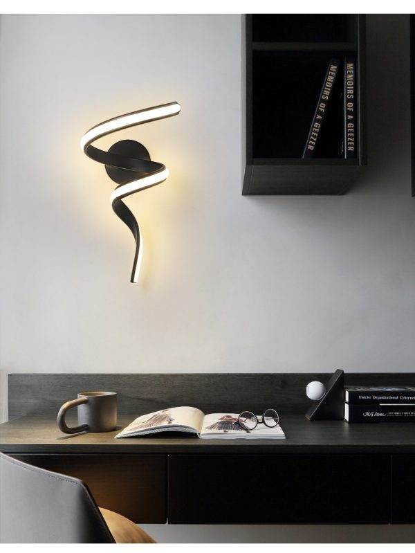 Đèn Gắn Tường Nhôm Xoắn Ốc, Đèn Tường Bắc Âu Decor Lối Đi, Hành Lang, Đầu Giường, Phòng Khách - Hình ảnh 6