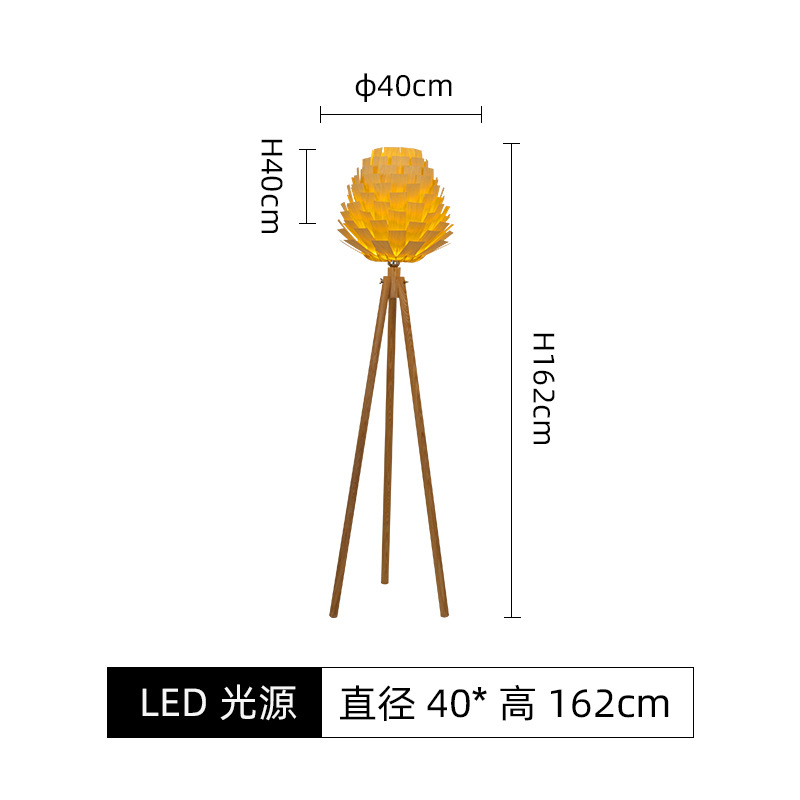 Đèn Sàn 3 Chân Phong Cách Đông Nam Á, Đèn Sàn Chao Gỗ Hiện Đại Nhiều Kiểu Dáng - Ảnh 3