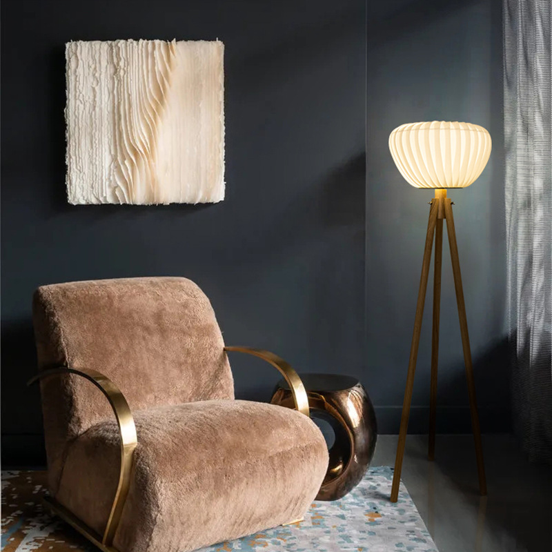 Đèn Sàn 3 Chân Phong Cách Đông Nam Á, Đèn Sàn Chao Gỗ Hiện Đại Nhiều Kiểu Dáng - Ảnh 2