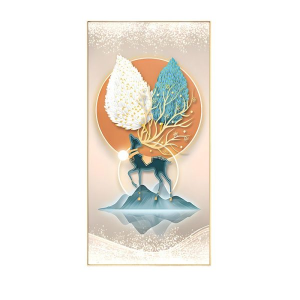 Tranh Treo Tường Tráng Gương Pha Lê, Tranh Trang Trí Mang Ý Nghĩa Phong Thủy Decor Phòng Khách - Hình ảnh 4