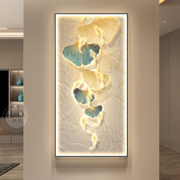 Đèn Tranh Led Cửu Ngưu Tráng Gương, Đèn Tranh Cao Cấp Phòng Khách, Lối Đi Hành Lang - Hình ảnh 8