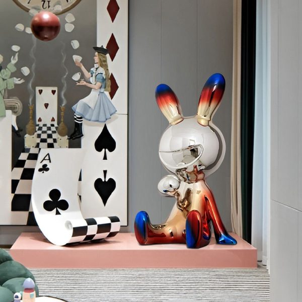 Tượng Thỏ Ngồi Hoạt Hình Sơn Tĩnh Điện Dùng Trang Trí, Tượng Rabbit Quà Tặng Ý Nghĩa - Hình ảnh 7