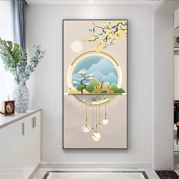 Tranh Treo Tường Tráng Gương Pha Lê, Tranh Trang Trí Mang Ý Nghĩa Phong Thủy Decor Phòng Khách - Hình ảnh 9