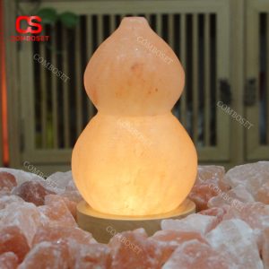 Đèn Bàn Đá Muối Hồng Dạng Bầu