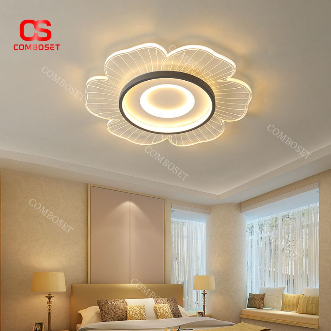 Đèn Ốp Trần Bông Hoa 6 Cánh Acrylic