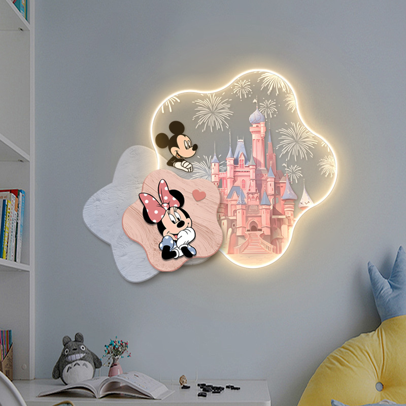 Đèn ốp tường phòng đọc sách Mickey